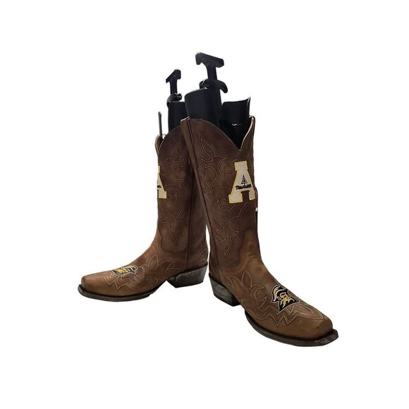 NCAA Appalachian State Mountaineers Embroidered Distressed Men's Gameday Boots - Picture 10 of 14